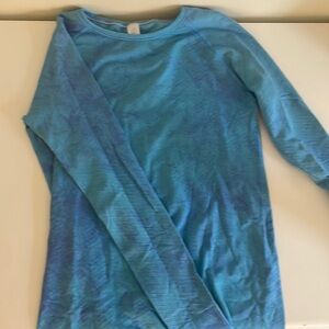 Ivivva blue long sleeve athletic shirt